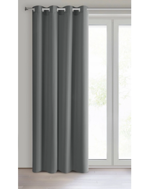 Zdjęcie: Zasłona gotowa Rita 140x250 cm grafitowy EUROFIRANY