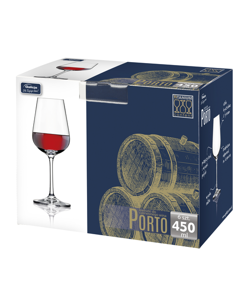 Zdjęcie: Kieliszki Porto wino 450 ml - 6 szt. GALICJA