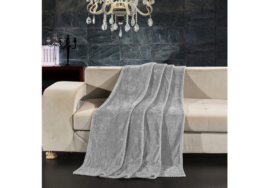 Zdjęcie: Koc Henry steel 150x200 cm DECOKING