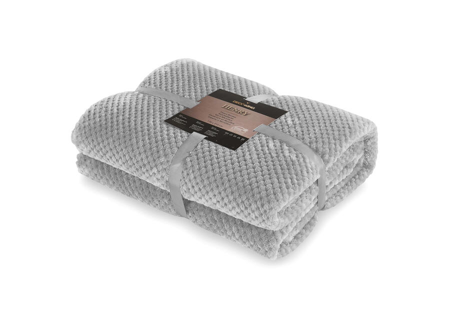 Zdjęcie: Koc Henry steel 150x200 cm DECOKING