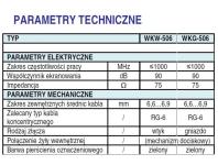 Zdjęcie: Wtyk antenowy WKW-506 średnica zew. kabla 6,6-6,9 mm TELMOR