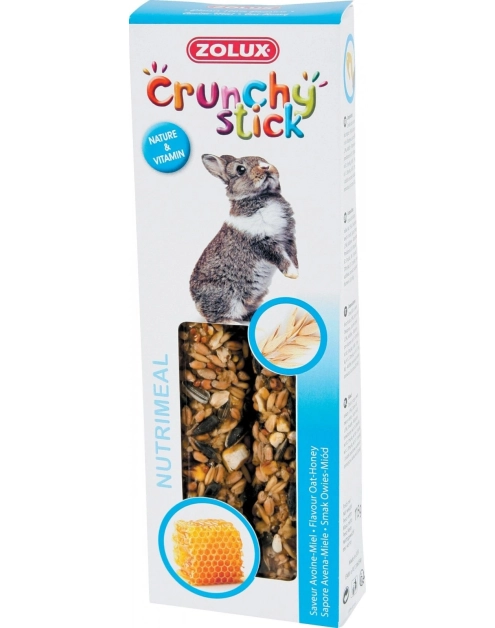 Zdjęcie: Kolba Crunchy Stick dla królika owies, miód 115 g ZOLUX