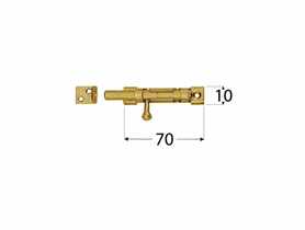 Zasuwka z ryglem okrągłym wąska 70x10 mm WOS70 DMX