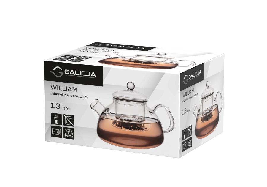 Zdjęcie: Dzbanek z zaparzaczem William 1,3 L 40086 GALICJA