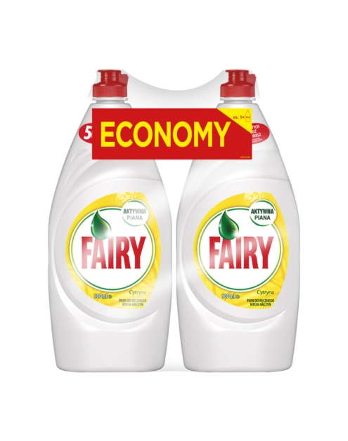 Zdjęcie: Płyn do mycia naczyń 2x900 ml cytrynowy FAIRY DUOPACK