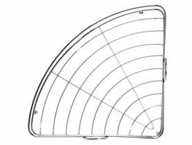 Półka łazienkowa narożna Blanca ALSEA