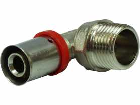 Kolanko zaciskowe Pex 20x1/2 gwint zewnętrzny TYCNER