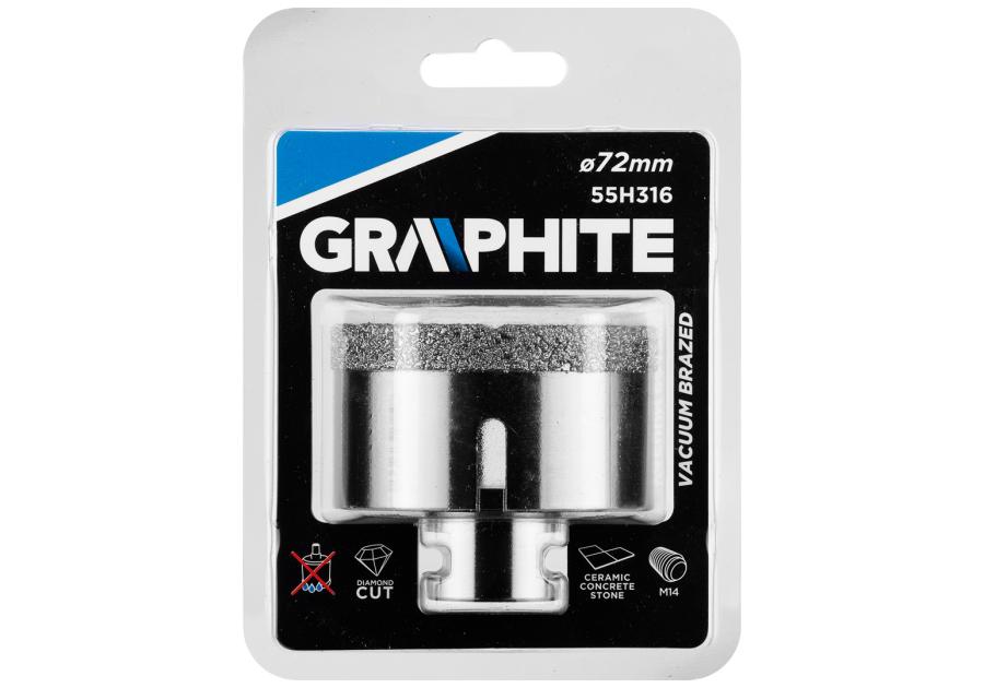 Zdjęcie: Otwornica diamentowa 72 mm x M14 GRAPHITE