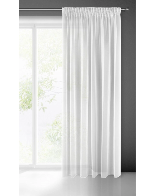 Zdjęcie: Firana gotowa Eselna taśmie 135x270 cm biały EUROFIRANY