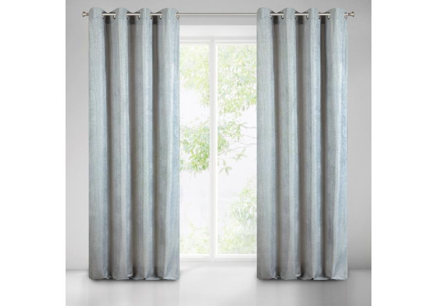 Zdjęcie: Zasłona gotowa Ibbie 140x250 cm stalowy EUROFIRANY