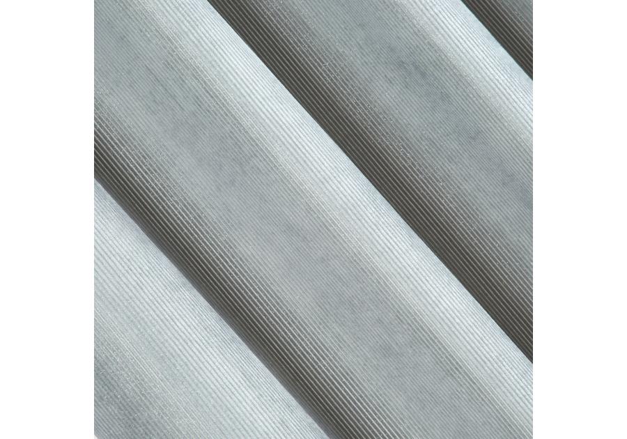 Zdjęcie: Zasłona Ibbie 140x250 cm srebrna na przelotkach EUROFIRANY