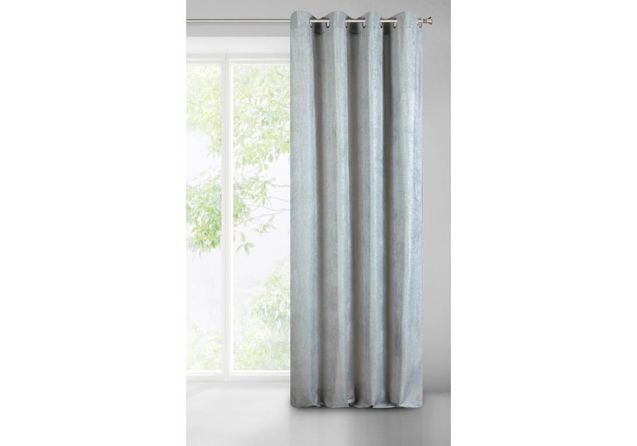 Zdjęcie: Zasłona gotowa Ibbie 140x250 cm stalowy EUROFIRANY