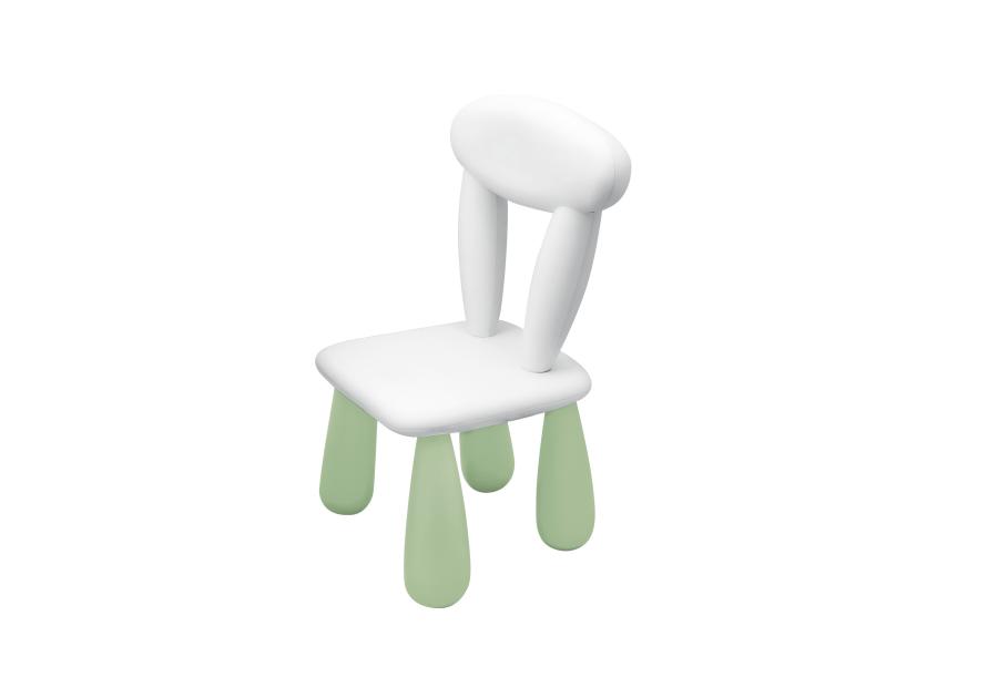 Zdjęcie: Krzesełko dla dzieci Luna biało-zielone NERGIS