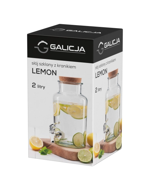 Zdjęcie: Słój szklany z kranikiem Lemon 2L 31220 GALICJA