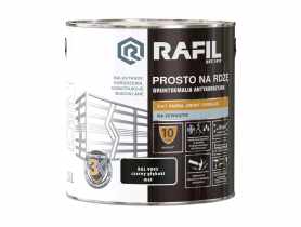 Gruntoemalia prosto na rdzę mat RAL9005 2,5L RAFIL