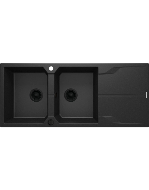 Zdjęcie: Zlewozmywak Andante grafit metalik granit 2K Z/O 1160x500x224,3,5", nero DEANTE