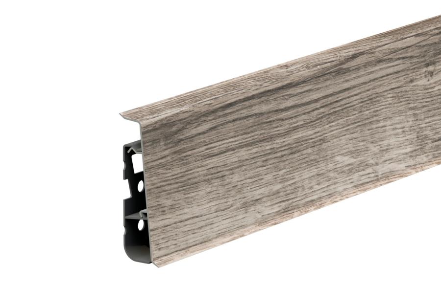 Zdjęcie: Listwa przypodłogowa PVC Hi Line Prestige 2,2x7,5 cm 2,50 m Dąb Richmond Mat CEZAR