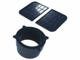 Zaślepki 130/90 mm z króćcem pionowym GAMRAT