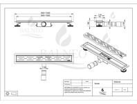 Zdjęcie: Odpływ liniowy Strips Decor - 100 cm - wersja Next BALNEO