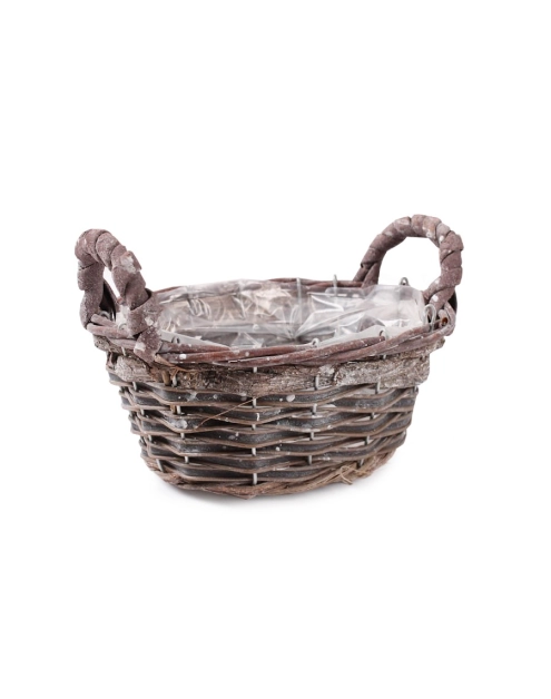 Zdjęcie: Koszyk wiklinowy z uchwytami osłonka 25x18x9/16 cm TIN TOURS