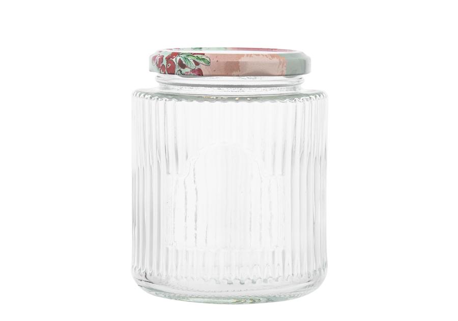 Zdjęcie: Komplet 4 słoików Spiżarnia Pani Domu ryflowanych 450 ml z 4 etykietami samoprzylepnymi ALTOM DESIGN