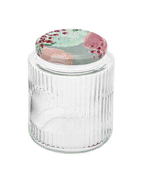 Zdjęcie: Komplet 4 słoików Spiżarnia Pani Domu ryflowanych 450 ml z 4 etykietami samoprzylepnymi ALTOM DESIGN