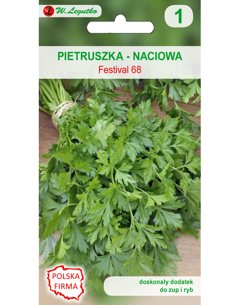Zdjęcie: Pietruszka naciowa Festival 68 nasiona tradycyjne 5 g W. LEGUTKO