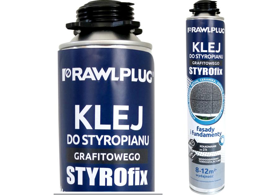 Zdjęcie: Klej do styropianu grafitowego Styrofix 750 ml RAWLPLUG
