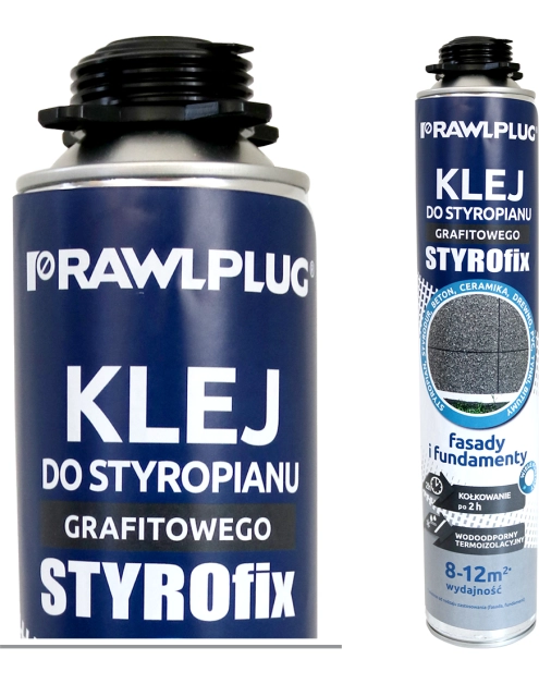 Zdjęcie: Klej do styropianu grafitowego Styrofix 750 ml RAWLPLUG