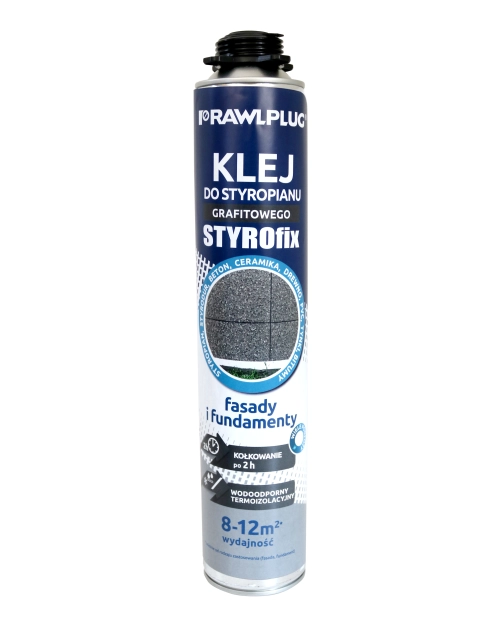Zdjęcie: Klej do styropianu grafitowego Styrofix 750 ml RAWLPLUG