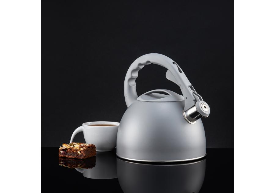 Zdjęcie: Czajnik z gwizdkiem Gris 2,5 L szary AMBITION