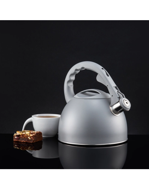 Zdjęcie: Czajnik z gwizdkiem Gris 2,5 L szary AMBITION