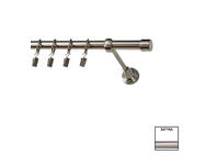 Zdjęcie: Karnisz pojedynczy Zeus fi 19 mm - 240 cm zaślepka satyna KARWEL