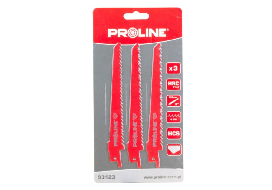 Zdjęcie: Zestaw brzeszczotów do drewna 3 szt. PROLINE