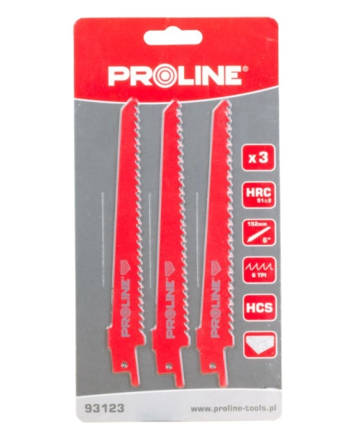 Zdjęcie: Zestaw brzeszczotów do drewna 3 szt. PROLINE
