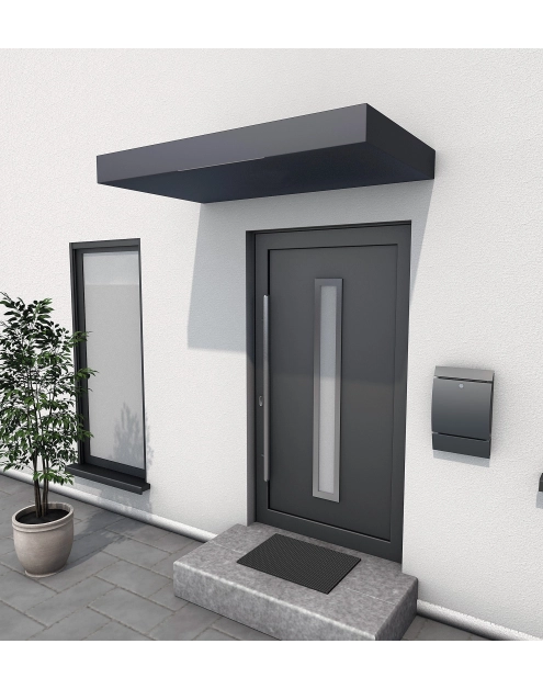 Zdjęcie: Zadaszenie BS 160 UP antracyt 1600x900x145 mm GUTTA