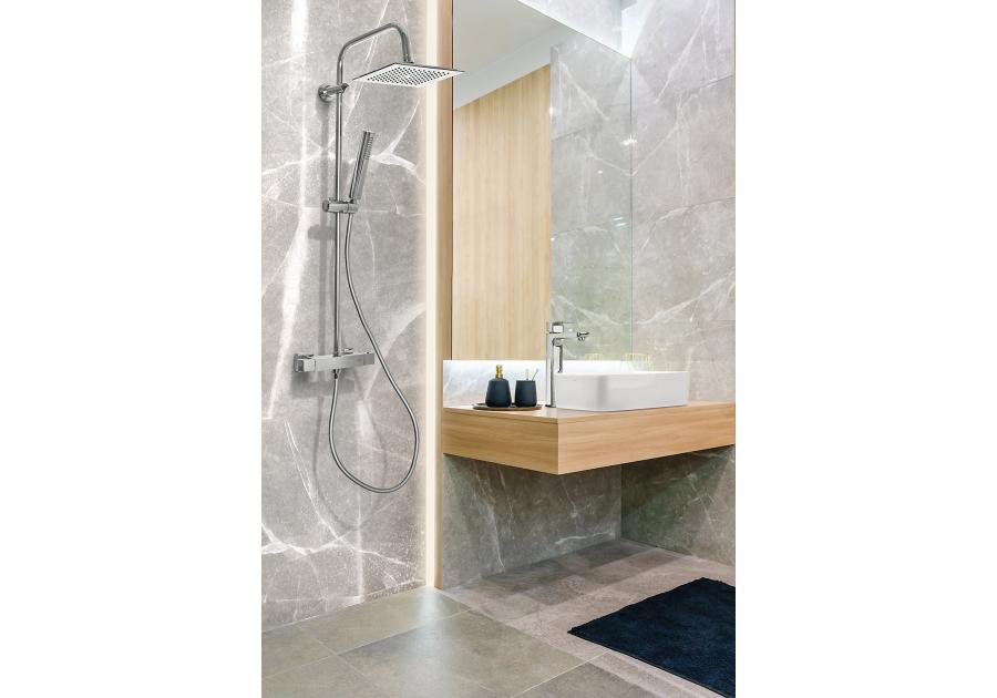 Zdjęcie: Wysoka bateria umywalkowa Nyks chrom INVENA