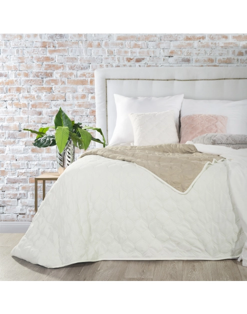 Zdjęcie: Narzuta Megi 200x220 cm kremowo-beżowo EUROFIRANY