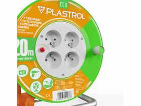 Przedłużacz bębnowy Eco PB-ST/S/20M/3X1/H05VV-F pomarańczowy PLASTROL