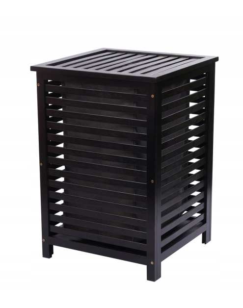 Zdjęcie: Kosz na pranie Bamboo 65 L czarny GALICJA