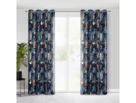 Zdjęcie: Zasłona gotowa Rina 140x250 cm granatowy EUROFIRANY