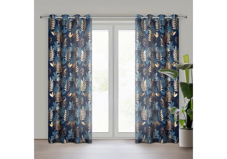 Zdjęcie: Zasłona gotowa Rina 140x250 cm granatowy EUROFIRANY