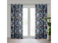 Zdjęcie: Zasłona gotowa Rina 140x250 cm granatowy EUROFIRANY