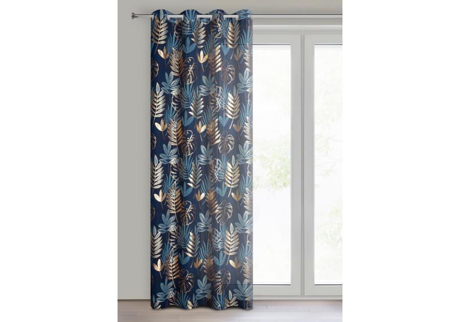 Zdjęcie: Zasłona gotowa Rina 140x250 cm granatowy EUROFIRANY