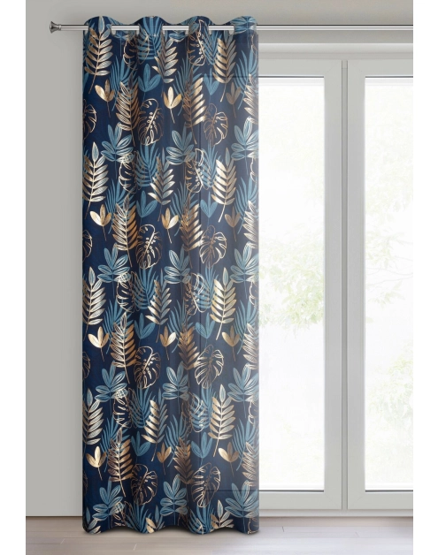 Zdjęcie: Zasłona gotowa Rina 140x250 cm granatowy EUROFIRANY