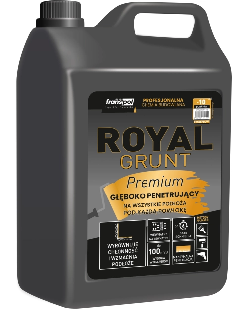 Zdjęcie: Grunt głębokopenetrujący Royal Grunt 5 L FRANS-POL