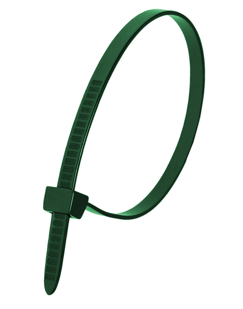 Zdjęcie: Opaski zaciskowe nylonowe zielone 4,8x300 mm - 100 szt. DEDRA