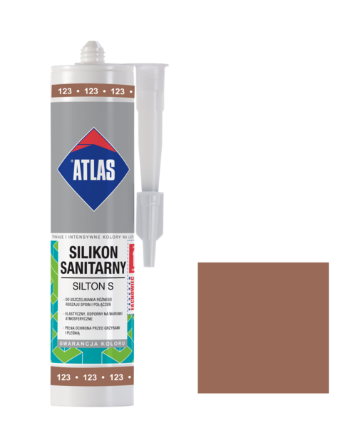 Zdjęcie: Silikon sanitarny Silton S jasnobrązowy ATLAS