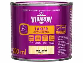 Lakier zewnętrzny bezbarwny 0,2L VIDARON
