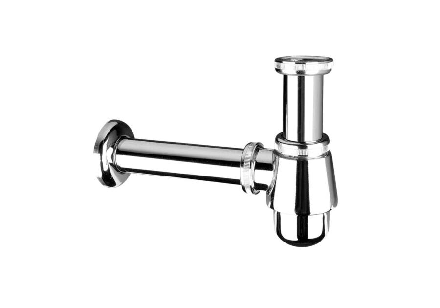 Zdjęcie: Syfon umywalkowy butelkowy niski 1.1/4x32 mm bez spustu chrom MCALPINE